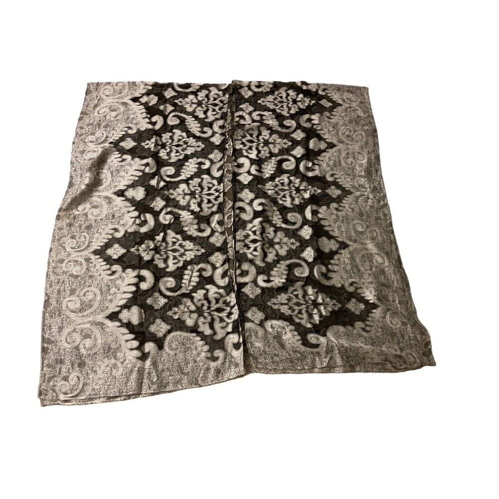 Jessica McClintock Ladies One Size Sheer Black/Beige Kimono Open Cardigan‎